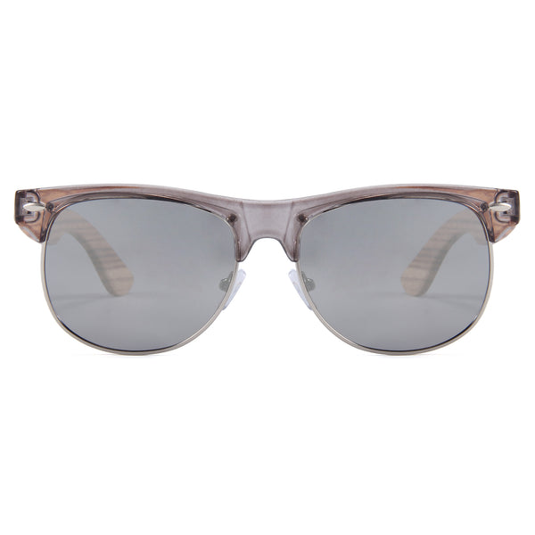 Newham - 04 - Silver Mirror Polarized Lens with Cork Case