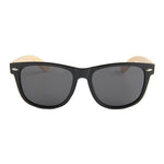 Coniston Smoked Polarized Lens Wayfarer Bamboo Sunglasses for sale