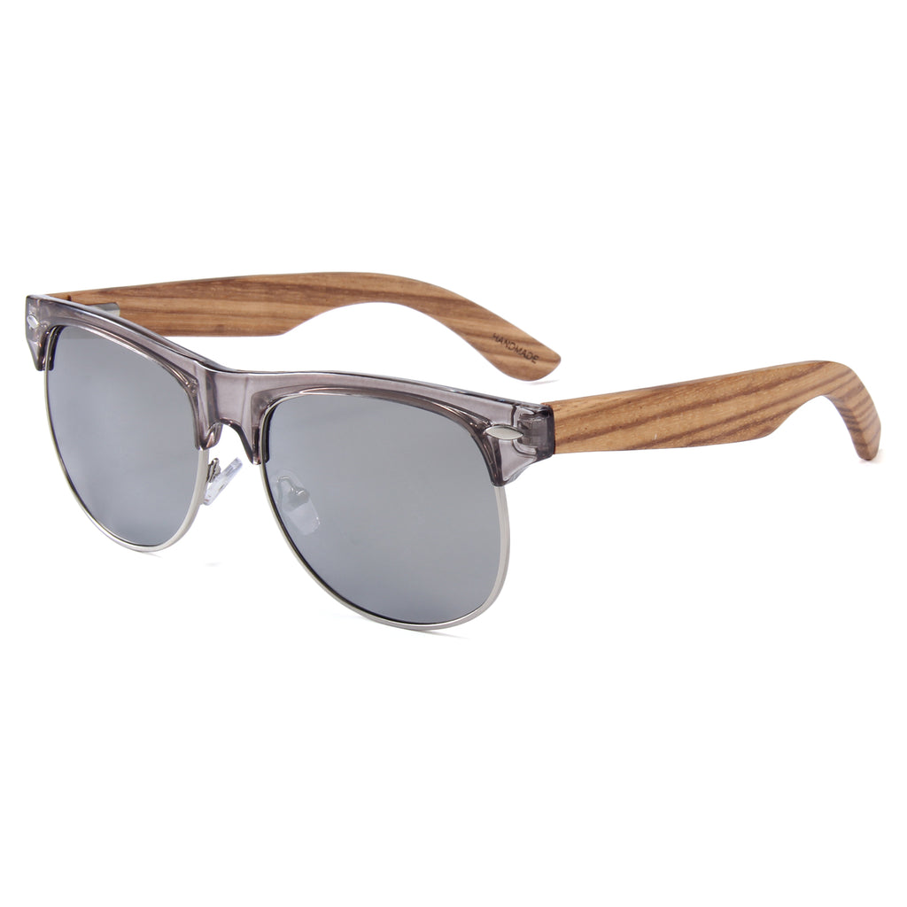 Newham - 04 - Silver Mirror Polarized Lens with Cork Case