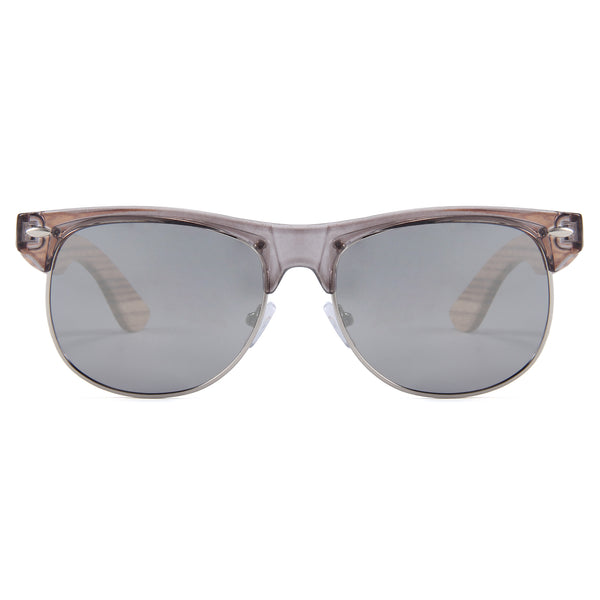 Newham - 04 - Silver Mirror Polarized Lens with Cork Case