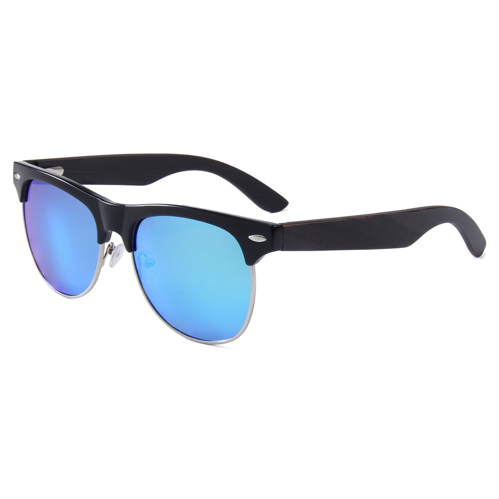 Newham - 03 - Blue Mirror Polarized Lens with Cork Case