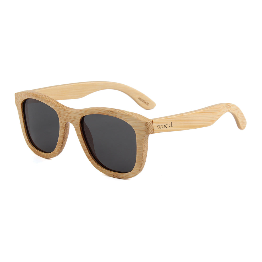 Blaker - 01 - Full Bamboo Sunglasses Smoked Polarized Lens
