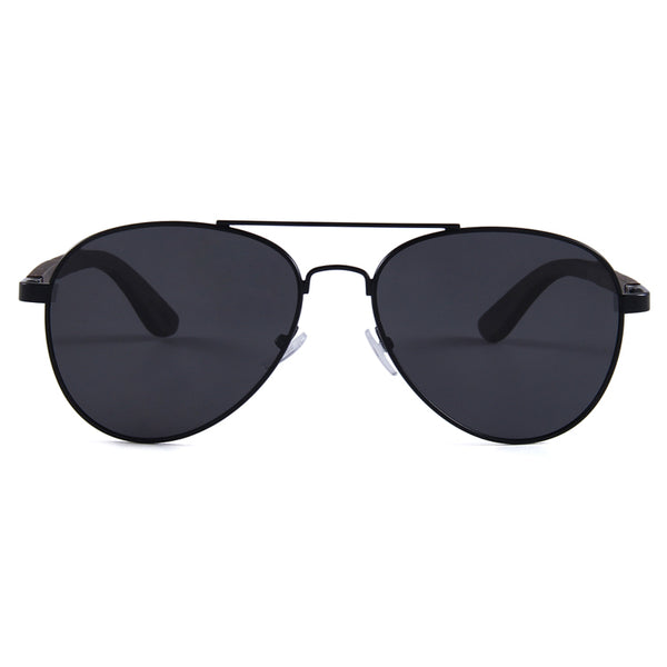 Helston Aviator Wooden Sunglasses Smoked Polarized Lens UV400 Philippines