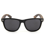Brimfield Wayfarer Wooden Sunglasses with Smoked Polarized Lens UV400