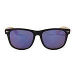Wayfarer Bamboo Sunglasses Blue Mirror Lens UV400 Philippines