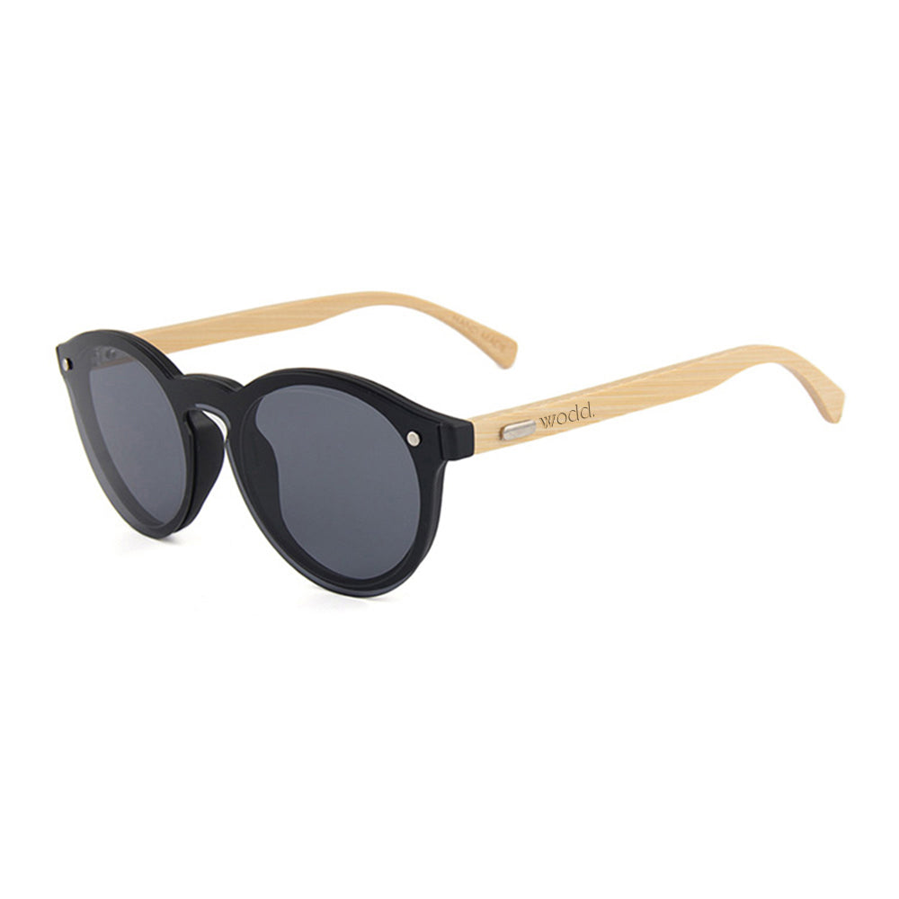 Oriza Bamboo Sunglasses Smoked Lens